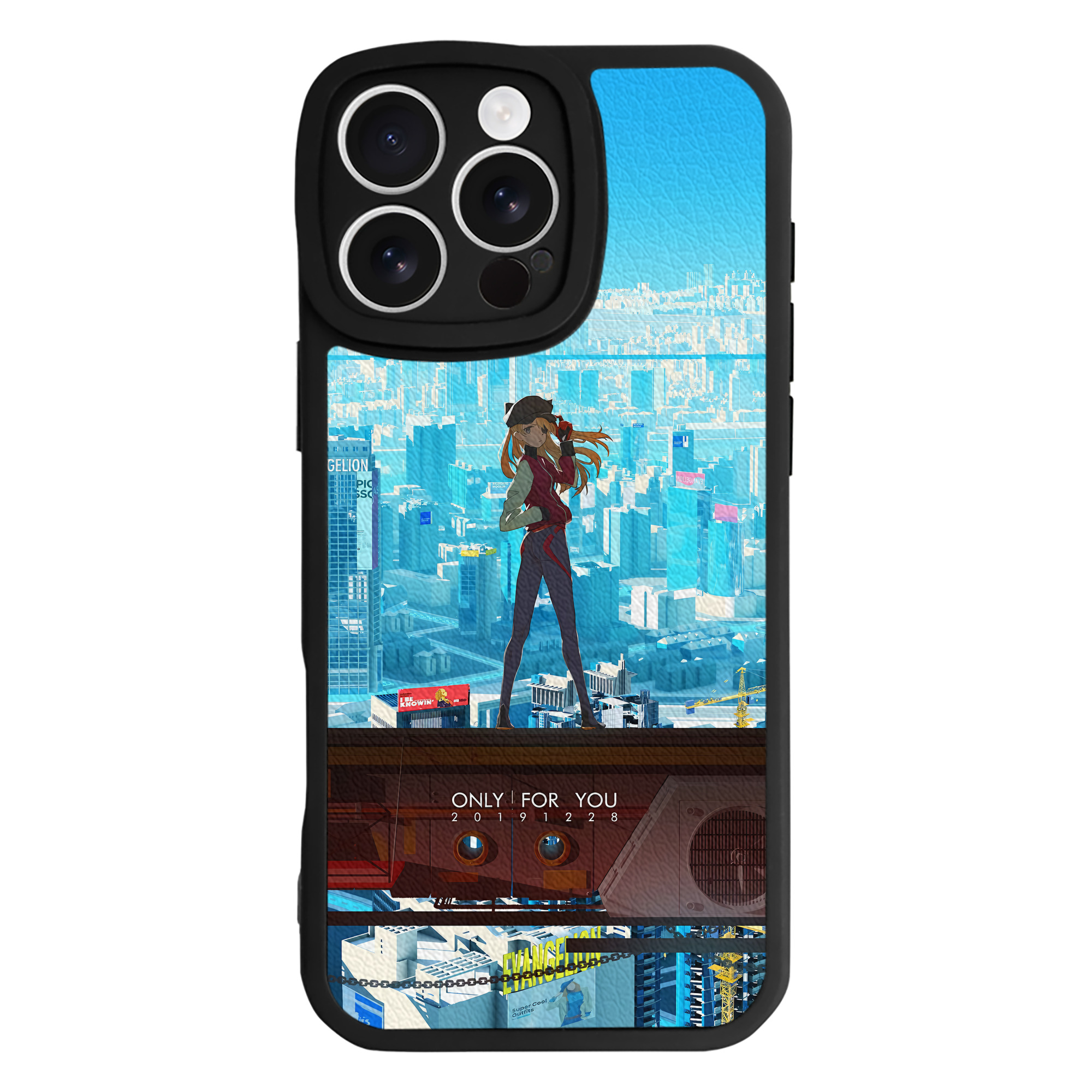 （画像用） EVA 新世紀エヴァンゲリオン 【iPhone 16シリーズ対応】シリコンスマホケース（レザー調） 材質：シリコン